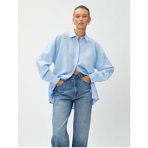 Koton Shirt - Blue - Oversize Slike