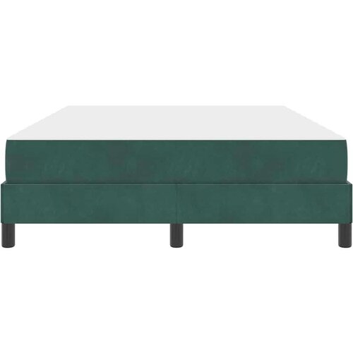  Box spring krevet Tamnozelena 160 x 220 cm tkanina Slike