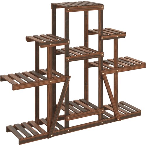  Stalak za cvijeće 110 x 25 x 96 cm od masivne jelovine Slike