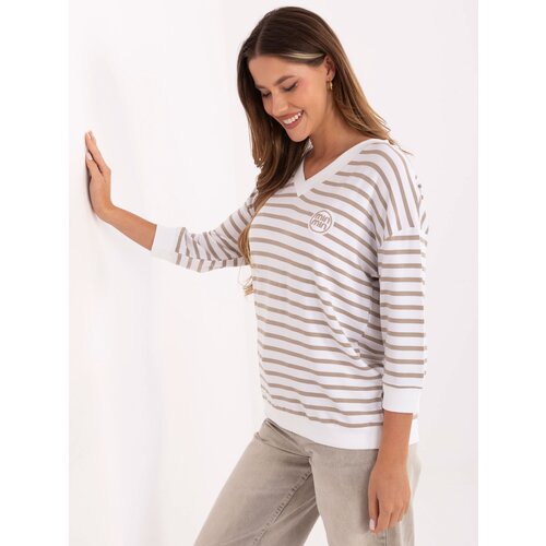 RELEVANCE Blouse-RV-BZ-A791.53-white-beige Cene