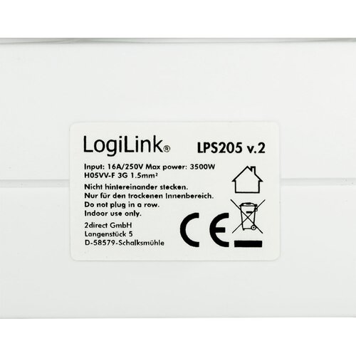 Logilink Produžni kabl 3 utičnice 1.5m LPS205 Slike