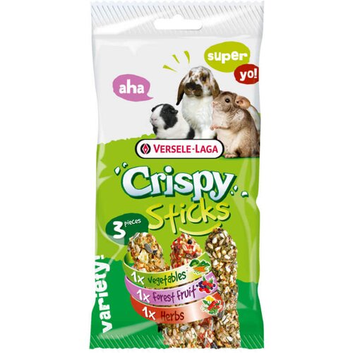 Versele-laga Crispy Triple zelenjava, gozdni sadeži in zeli&scaron;ča - 3 x 55 g Cene