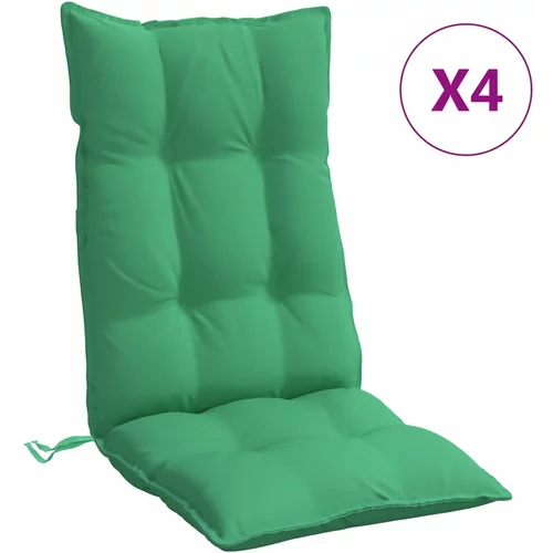 vidaXL Blazine za stole 4 kosi zelena oxford tkanina, (21085935)