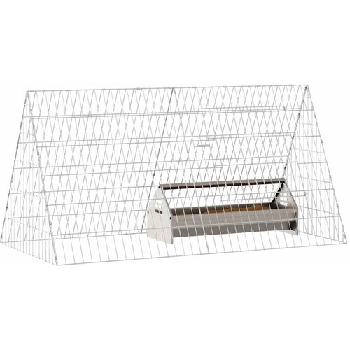  Kavez za piliće Srebrno 110 x 55 x 55 cm Cinkani čelik Slike
