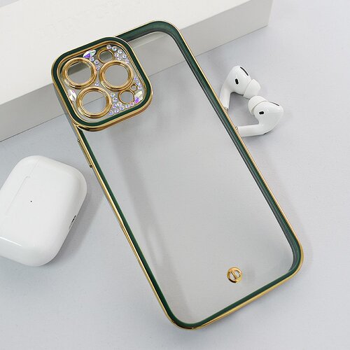  Maska za iPhone 16 Pro Max Luxury Crystal Clear zelena Cene