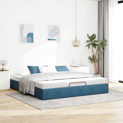 VidaXL Otomanski okvir kreveta bez madraca 160x200 cm bar&amp;scaron;unasti Slike