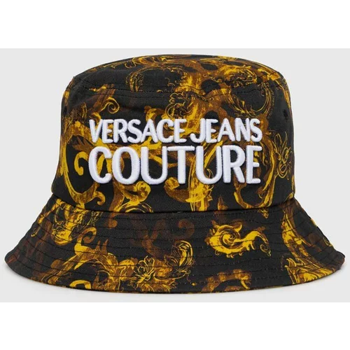 Versace Jeans Couture Pamučni šešir boja: crna, pamučni, 76HAZK06 ZG267
