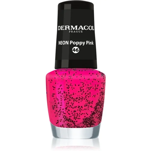 Dermacol Neon neonski lak za nohte odtenek 46 Poppy Pink 5 ml