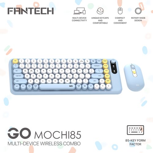 Fantech Combo miš tastatura wireless WK-898 GO mochi85 plava Cene
