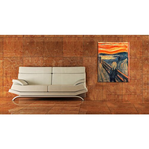  Slika na platnu SCREAM - Edvard&amp;nbsp;Munch (reprodukcija 80x60 cm) Slike