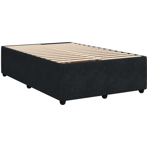 VidaXL Krevet box spring s madracem crni 120 x 190 cm bar&amp;scaron;unasti Slike