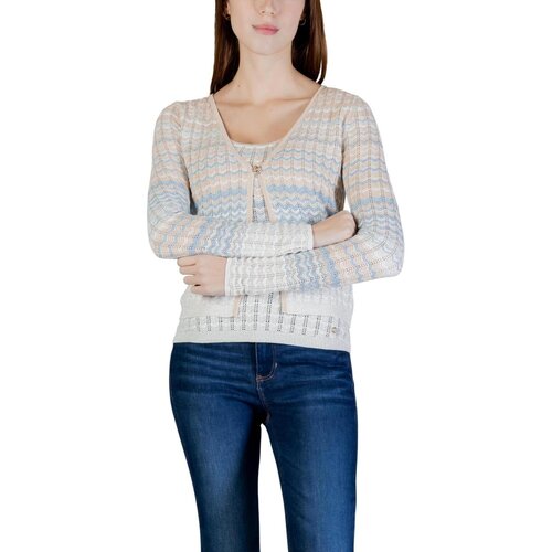 Guess Puloverji LS ROSALYN COVER SHOULDER SWTR W6GR07 Z0588 Bež Cene