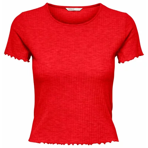 Only Majica 'Emma' ognjeno rdeča