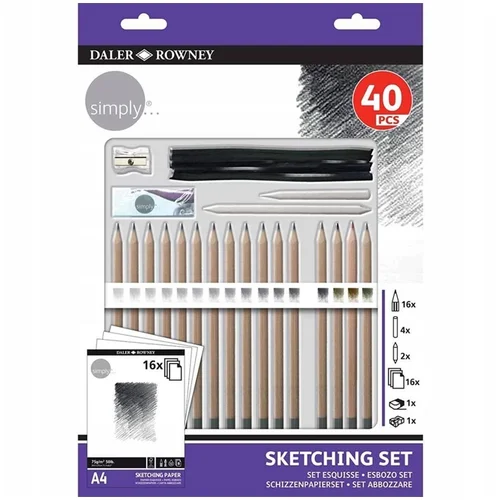 DALER ROWNEY Simply Sketching Set 40 kosov