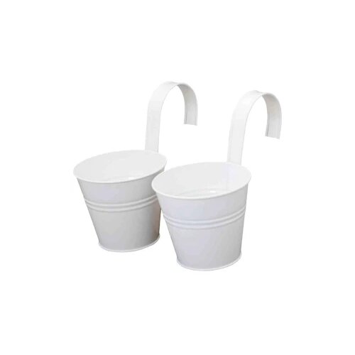 Siena Garden 722612 722612 posuda za biljke čelik bijela Cijene