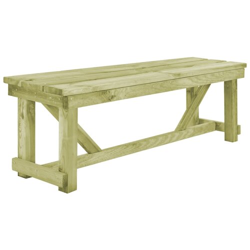 VidaXL Vrtna klop 140 cm impregnirana borovina Slike