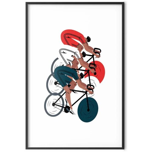  Plakat - Olympics - Cycling Race 40x60 Crni okvir s margom Slike