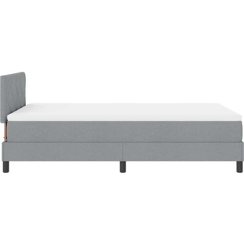  Krevet s opruga kutije Svjetlosiva 120 x 200 cm tkanina Slike