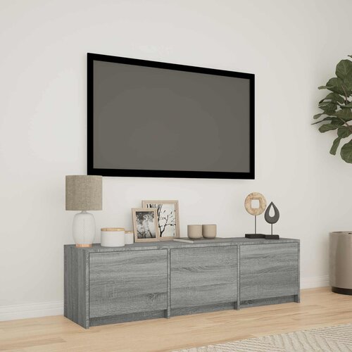 TV ormarić s LED rasvjetom Sivi Sonoma 140 x 34 x 40 cm Cijene