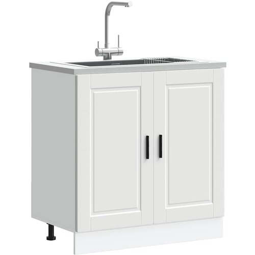 vidaXL Osnovna omarica za umivalnik "Porto" bela 80x46x81,5 cm Cene