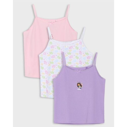 Sinsay Pamukna majica bez rukava s Gabby's Dollhouse printom 3 pack Cijene