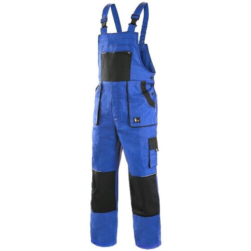 Canis Radne pantalone na tregere Luxy Robin/ plava/crna Cene