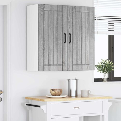  Ormar za Zid Lucca Siva sonoma 80 x 31 x 80 cm Slike