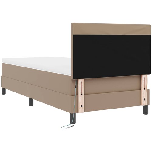  Krevet s opruga kutije s madracem Boja cappuccina 100 x 200 cm Slike