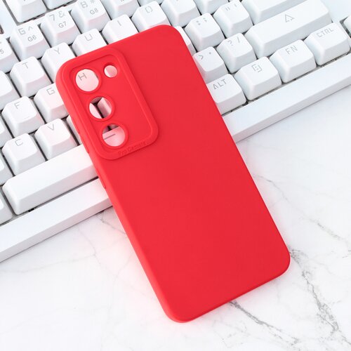 Maska Silikon Pro Camera za Samsung S911 Galaxy S23 5G crvena Slike