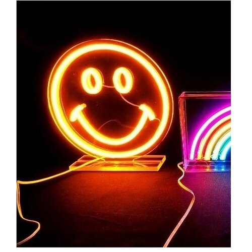 2Kids Toys LED neonska stona dekoracija LED/5W/USB smajlić Slike