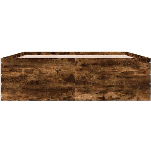  Okvir za krevet boja hrasta 150 x 200 cm konstruirano drvo Slike