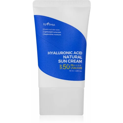 Isntree Hyaluronic Acid mineralna krema za sunčanje za osjetljivu kožu lica SPF 50+ 50 ml