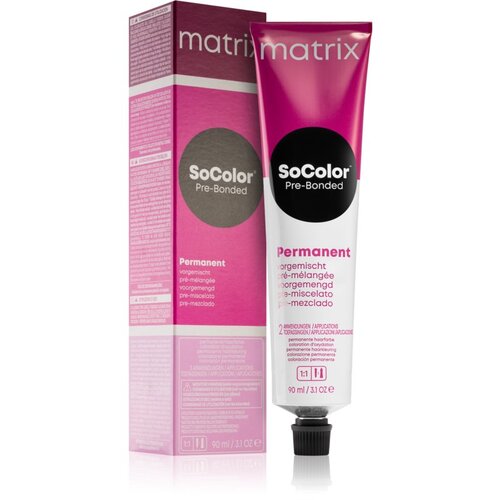 Matrix SoColor Pre-Bonded Blended permanentna barva za lase odtenek 6Mg Dunkelblond Mocha Gold 90 ml Slike