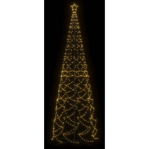  Stožasto božićno drvce toplo bijelo 1400 LED žarulja 160x500 cm Slike