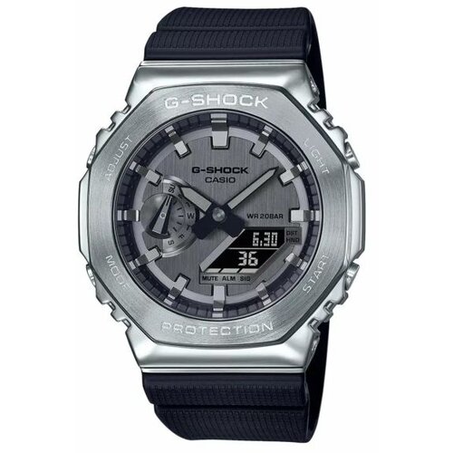 Casio Mu&amp;scaron;ki sat G-Shock GM-2100-1A, Kvarni, Okrugli, 49 mm, Crni Slike