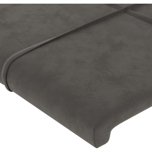 vidaXL Uzglavlje s u&scaron;ima tamnosivo 103x16x118/128 cm bar&scaron;unasto Cijene