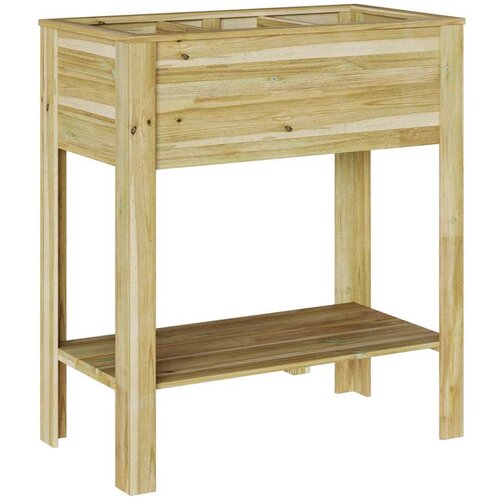  Visoki saksija Smeđa 85,5 x 46,5 x 96 cm Impregnirana borovina Slike