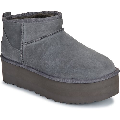 Ugg Pol&amp;scaron;kornji CLASSIC ULTRA MINI PLATFORM Siva Slike