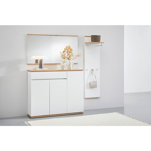 XORA STENSKO OGLEDALO, 135/74/2 cm steklo, leseni material Slike