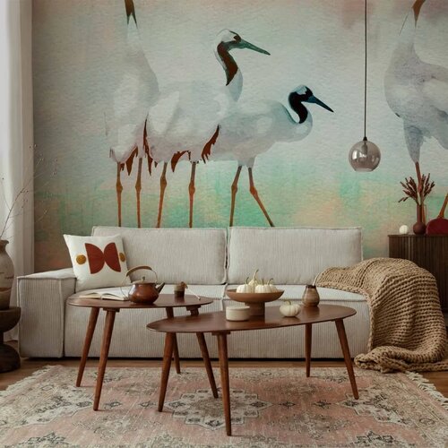  Foto tapeta - Cranes in Pastels 350x256 Premium Cene