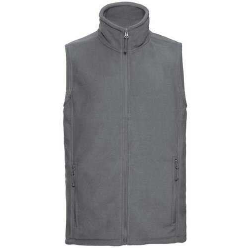 RUSSELL Men's grey fleece vest pill-free fleece Slike