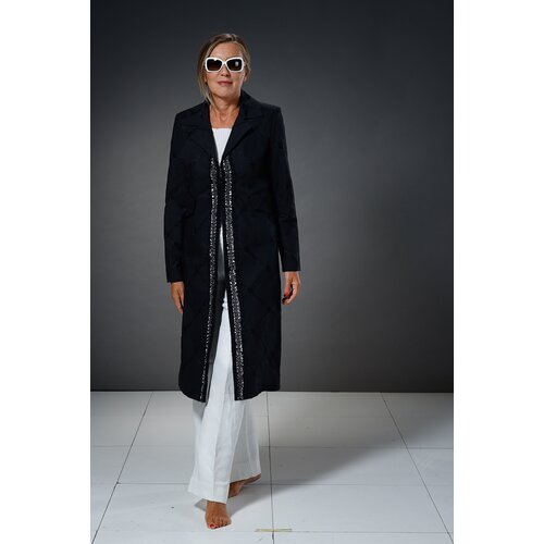 BOUCLÉ MODA Ženski mantil Linija, Crni Cene