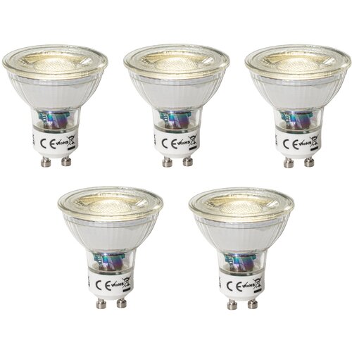 LUEDD Komplet 5 GU10 dimbare LED lamp 3W 200 lm 4000K Cene