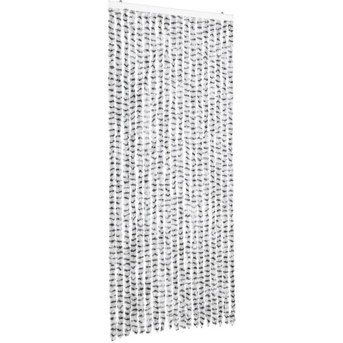 vidaXL Zavesa proti mrčesu svetlo in temno siva 56x185 cm šenilja Cene