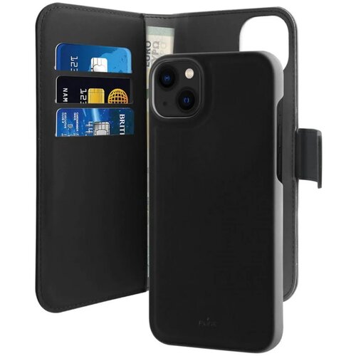  Torbica Puro novcanik 2u1 za iPhone 14/13 6.1 crna Slike
