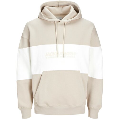 Jack & Jones Muški duks sa kapuljačom 12256590, Bež Slike