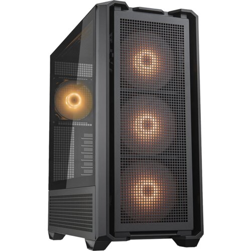 COUGAR GAMING COUGAR | MX600 Black | PC Case | Mid Tower / Mesh Front Panel / 3 x 140mm + 1 x 120mm Fans / Transparent... Cijene