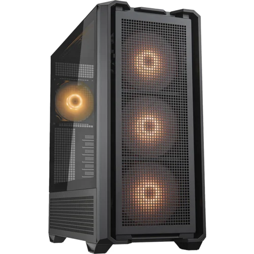 COUGAR GAMING COUGAR | MX600 Black | PC Case | Mid Tower / Mesh Front Panel / 3 x 140mm + 1 x 120mm Fans / Transparent...