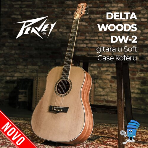 Peavey DELTA WOODS DW-2 gitara u Soft Case koferu Slike