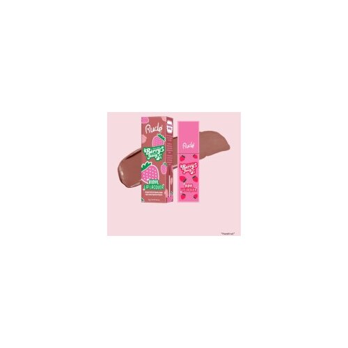 Rude Cosmetics Tečni Ruž za Usne Berry Juicy Vinyl Lip Lacquer Hazelnut | | Ecobeauty Cene